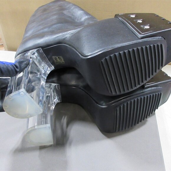 RICK OWENS LEATHER BOOTS WOMEN'S  6 - Picture 4 of 5